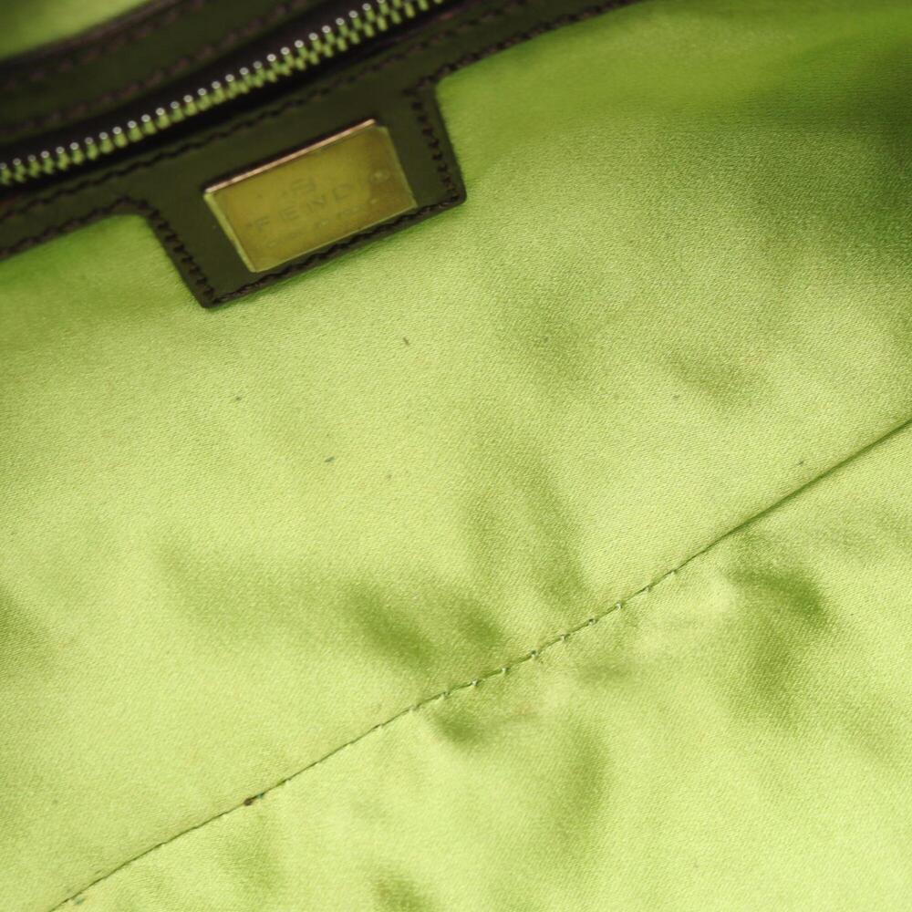 Fendi Mamma Bucket Shoulder Bag/Handbag, Canvas and Leather, Women's, Green/B... - Picture 5 of 12